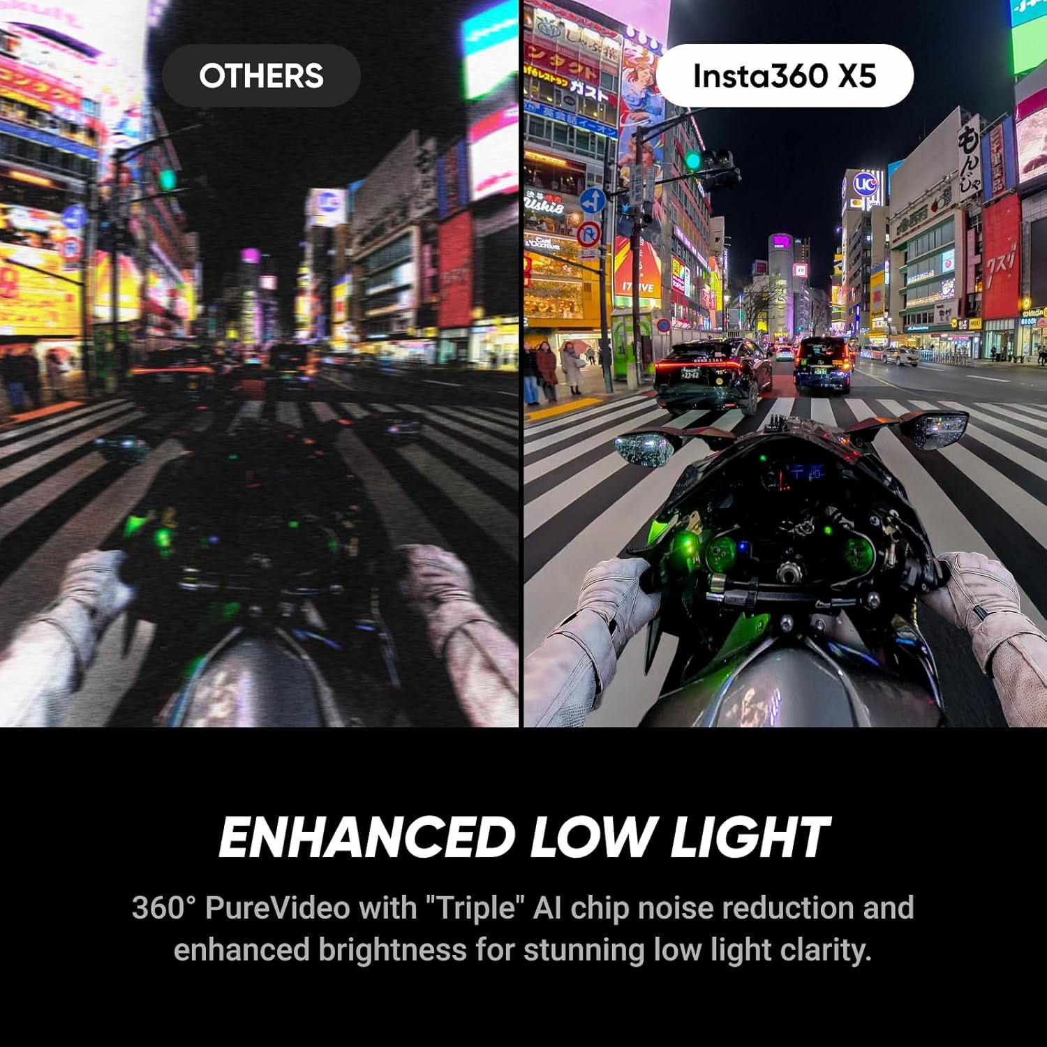 Insta360 X5 Essentials Bundle - Waterproof 8K 360° Action Camera, Leading Low Light, Invisible Selfie Stick Effect, Rugged and Replaceable Lens, 3-Hour Battery, Built-in Wind Guard, Stabilization - Image 3