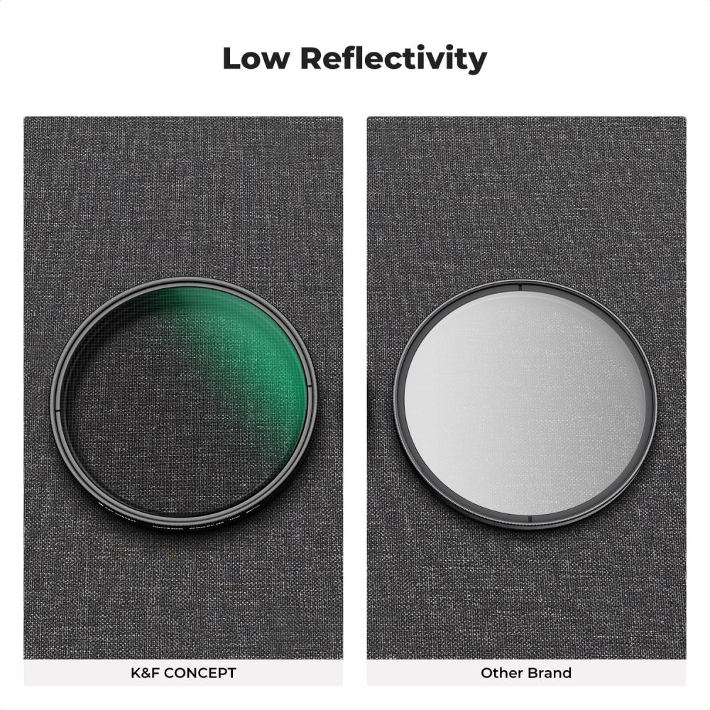 K&F Concept 82mm Variable Star Filter Cross Screen Starburst Filter 4, 8 Points -18 Layer Coating Ultra Slim Optical Glas Camera Lens Filter with 3 Cleaning Cloth - Image 6
